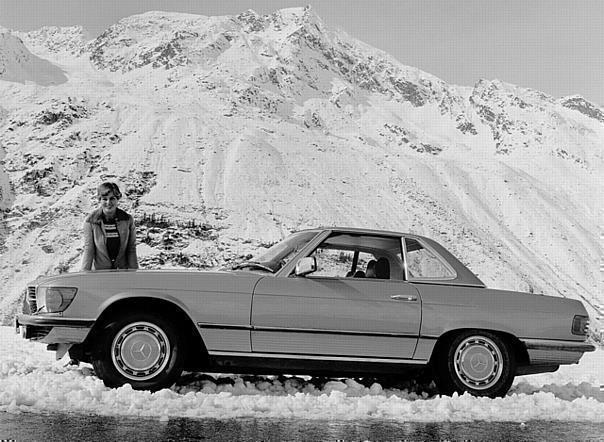 Mercedes-Benz SL der Baureihe 107 (1971 bis 1989).